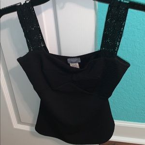 Dressy black tank top